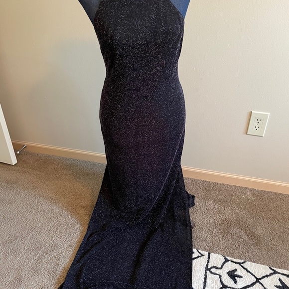 NWT Show Me Your MuMu Shimmery Black Dress - Picture 9 of 14